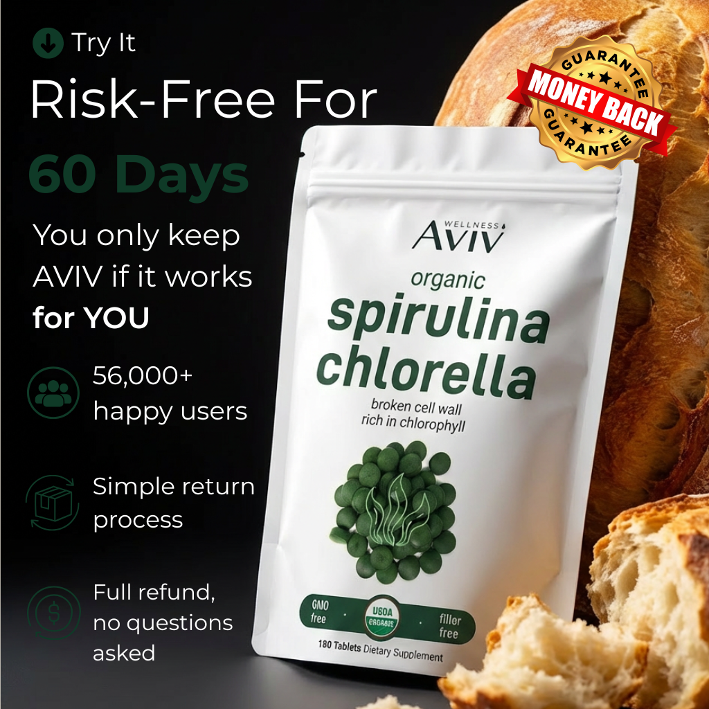 Maximum Potency Formula - Cellular Cleansing Spirulina Tablets by AVIV™