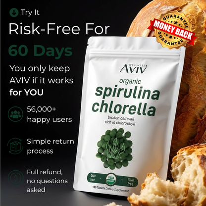 Maximum Potency Formula - Cellular Cleansing Spirulina Tablets by AVIV™